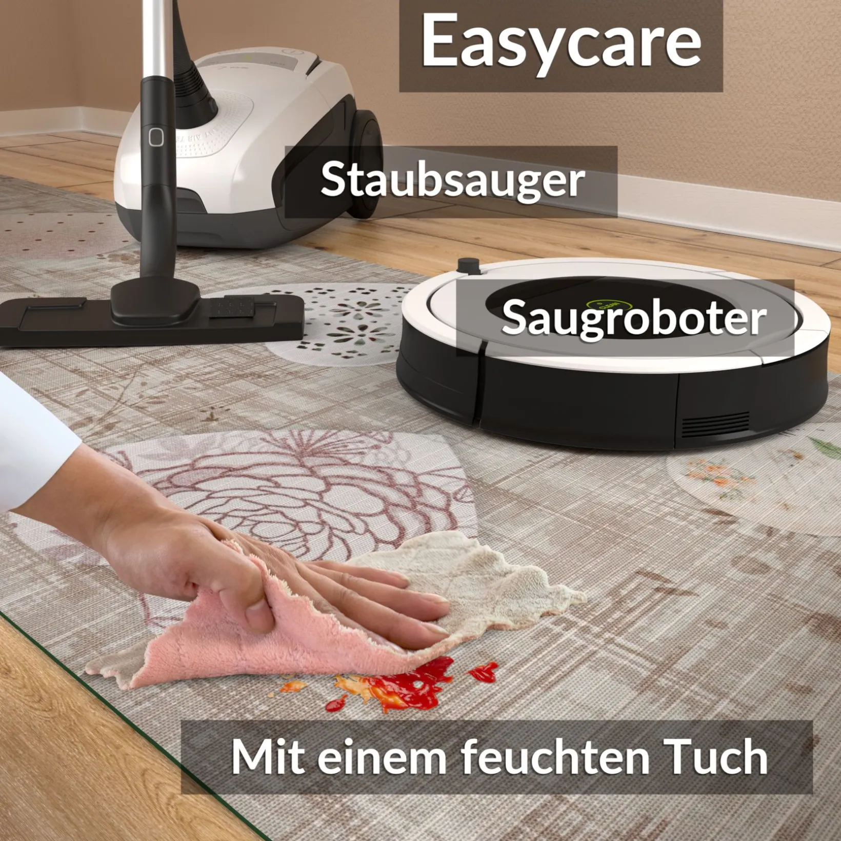 Küchenläufer Teppichläufer Läufer Flur Küchenteppich rutschfest pflegeleicht Malora Breite 52cm