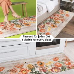 Küchenläufer Teppichläufer Läufer Flur Küchenteppich rutschfest pflegeleicht Serina Breite 52cm