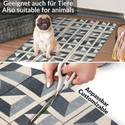 Küchenläufer Teppichläufer Läufer Flur Küchenteppich rutschfest pflegeleicht Amira Breite 52cm