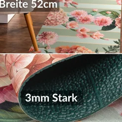 Küchenläufer Teppichläufer Läufer Flur Küchenteppich rutschfest pflegeleicht Liora Breite 52cm