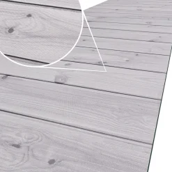 Küchenläufer waschbar Küchenteppich rutschfest Sprinty Holz Grau 52cm Breite