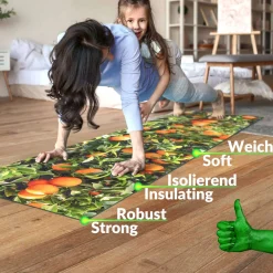 Küchenläufer waschbar Küchenteppich rutschfest Sprinty Orangen 52cm Breite