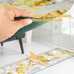 Küchenläufer waschbar Küchenteppich rutschfest Sprinty Trattoria 52cm Breite