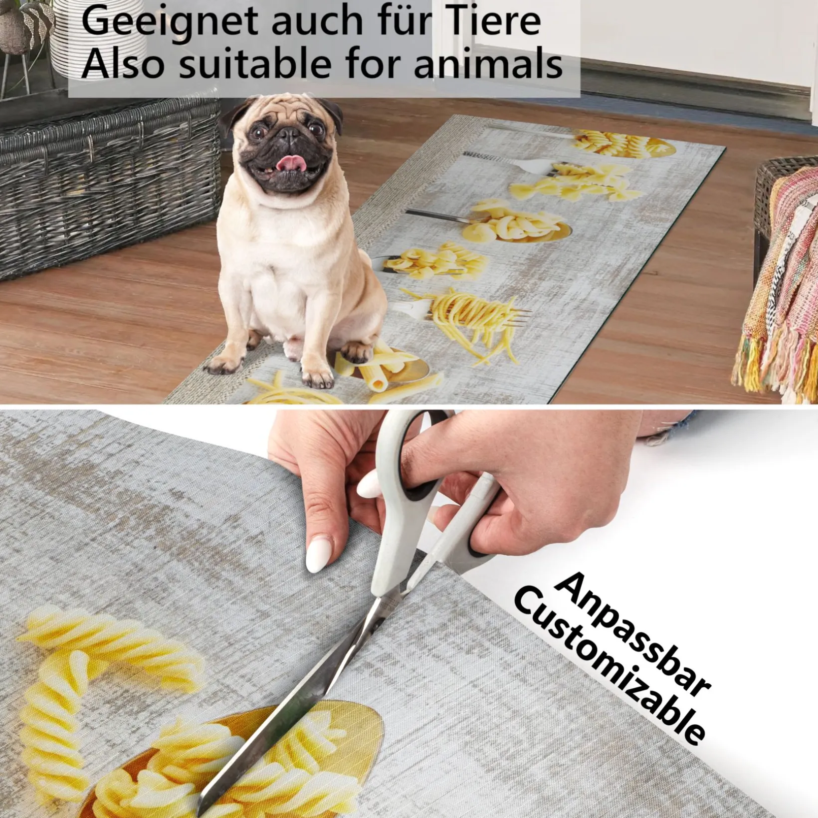 Küchenläufer waschbar Küchenteppich rutschfest Sprinty Trattoria 52cm Breite