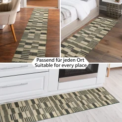 Küchenläufer waschbar Küchenteppich rutschfest Sprinty Barcode 52cm Breite