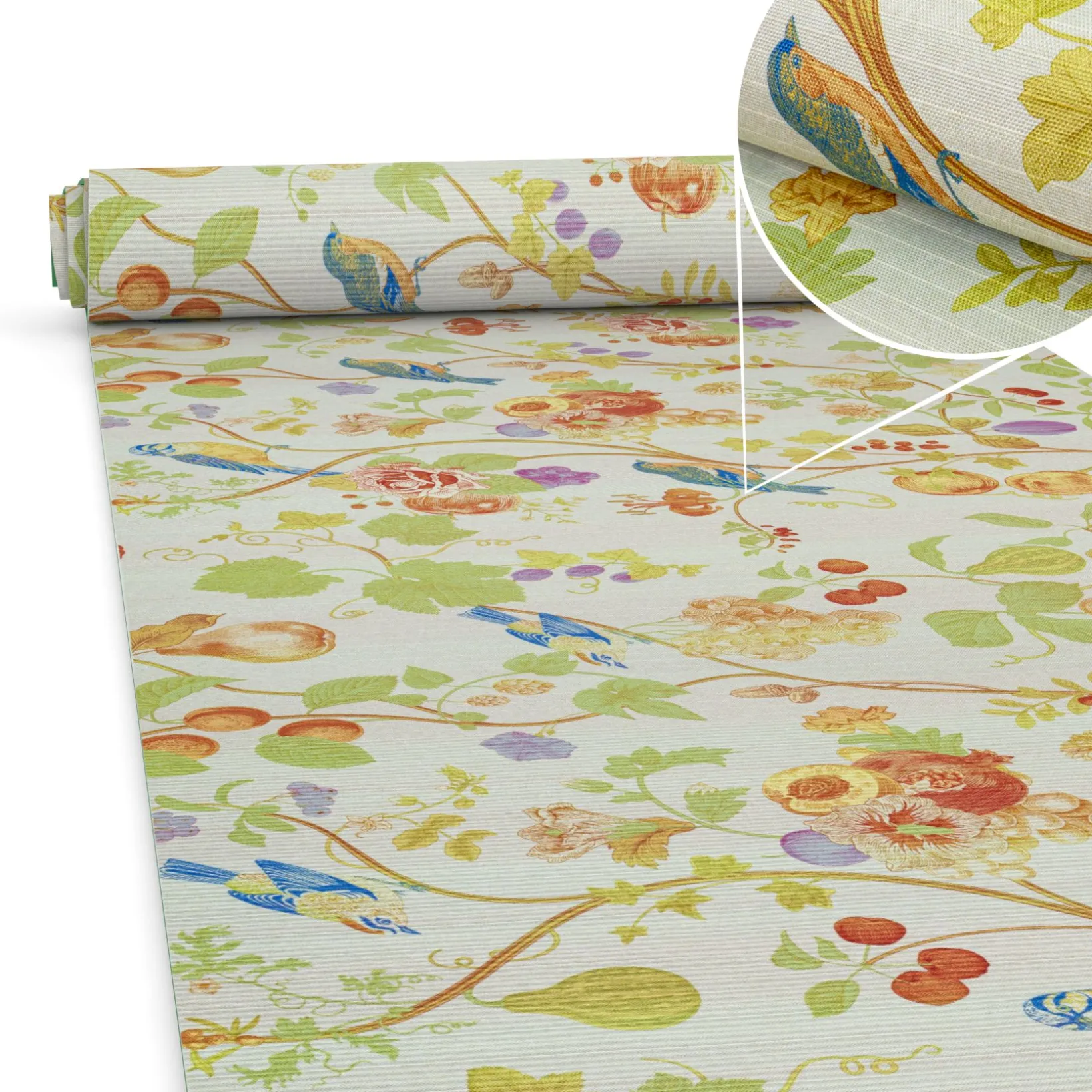 Küchenläufer waschbar Textil + PVC Küchenteppich rutschfest Sprinty Botanic Mehrfarbig 50cm Breit
