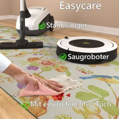 Küchenläufer waschbar Textil + PVC Küchenteppich rutschfest Sprinty Botanic Mehrfarbig 50cm Breit