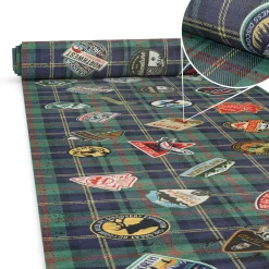 Küchenläufer waschbar Textil + PVC Küchenteppich rutschfest Sprinty Pesca Mehrfarbig 50cm Breit