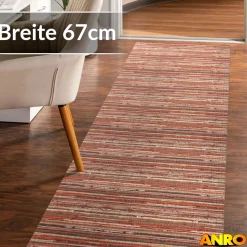 Küchenteppich Küchenläufer abwaschbar Teppichläufer Küche rutschfest Flur Läufer pflegeleicht Terra Breite 67cm