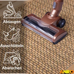 Küchenteppich Küchenläufer abwaschbar Teppichläufer Küche rutschfest Flur Läufer pflegeleicht Flechtwerk Optik Breite 67cm