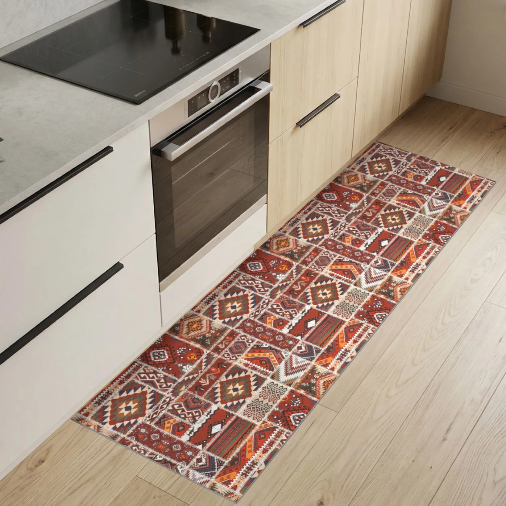 Küchenteppich Küchenläufer abwaschbar Teppichläufer Küche rutschfest Flur Läufer pflegeleicht Amaru Breite 67cm