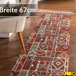 Küchenteppich Küchenläufer abwaschbar Teppichläufer Küche rutschfest Flur Läufer pflegeleicht Amaru Breite 67cm