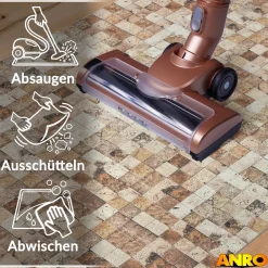 Küchenteppich Küchenläufer abwaschbar Teppichläufer Küche rutschfest Flur Läufer pflegeleicht Travertin-Mosaik Breite 67cm