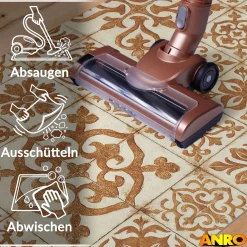 Küchenteppich Küchenläufer abwaschbar Teppichläufer Küche rutschfest Flur Läufer pflegeleicht Ornamentfliesen Breite 67cm