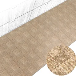 Küchenteppich Küchenläufer abwaschbar Teppichläufer Küche rutschfest Flur Läufer pflegeleicht Patchwork Seil Breite 67cm