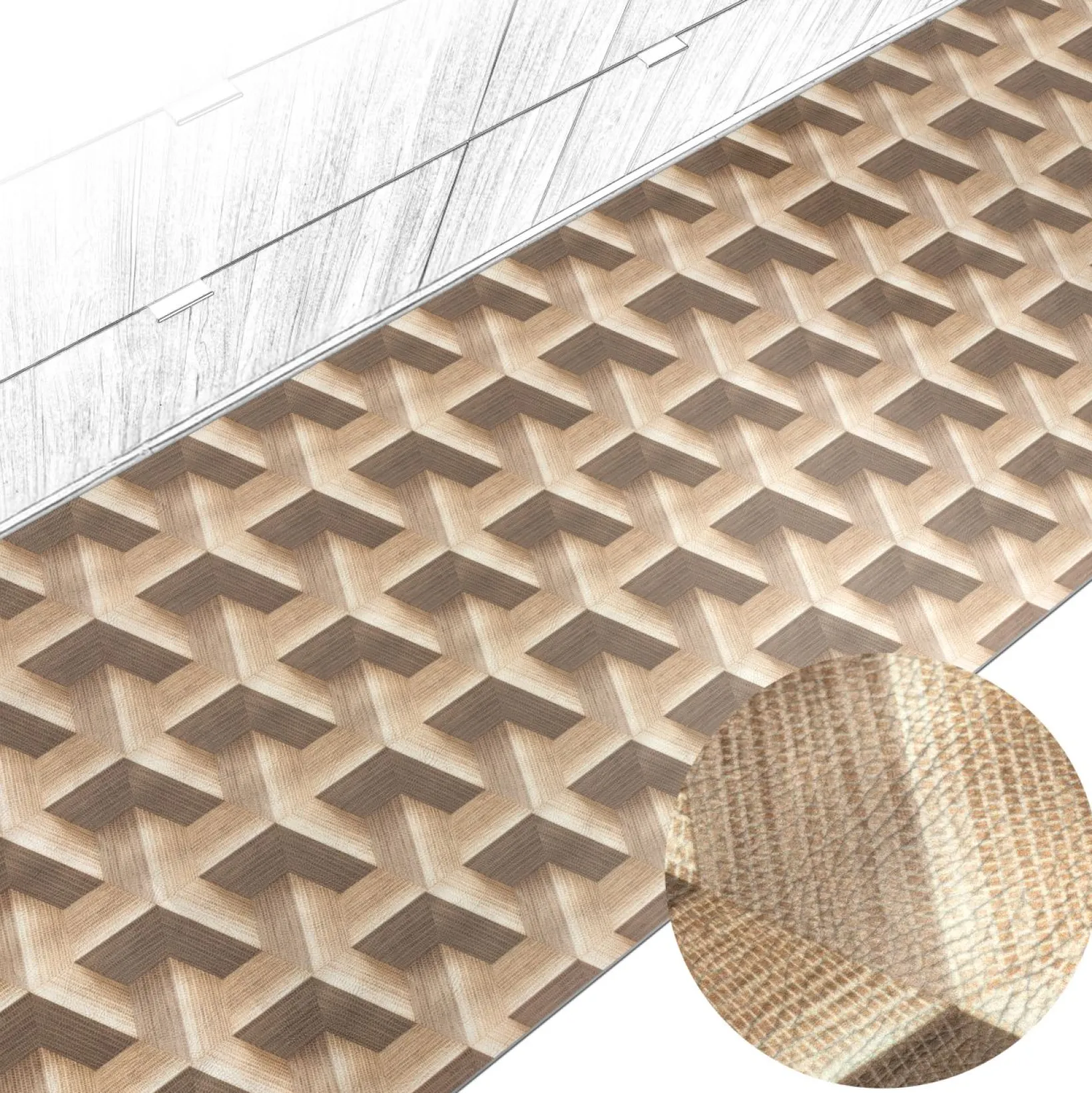 Küchenteppich Küchenläufer abwaschbar Teppichläufer Küche rutschfest Flur Läufer pflegeleicht 3D Breite 67cm