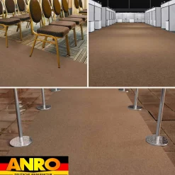 Messeteppich Eventteppich Beige Teppich für Messe Event Messeboden Meterware BFL-S1 Alex