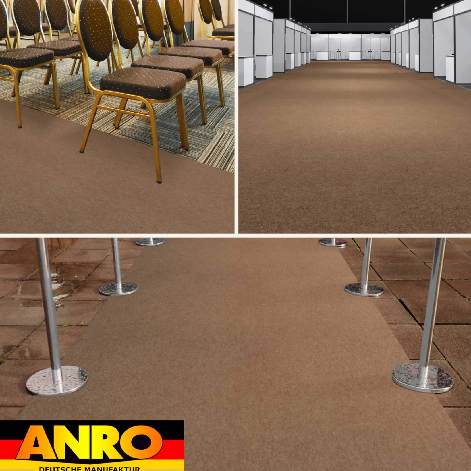 Messeteppich Eventteppich Beige Teppich für Messe Event Messeboden Meterware BFL-S1 Alex