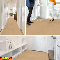 Messeteppich Rips Teppich für Messe Büro Eventteppich Beige Meterware BFL-S1 Yula
