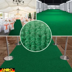 Messeteppich Rips Teppich für Messe Büro Eventteppich Grün Meterware BFL-S1 Yula