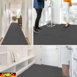 Messeteppich Rips Teppich für Messe Büro Eventteppich Grau Meterware BFL-S1 Yula