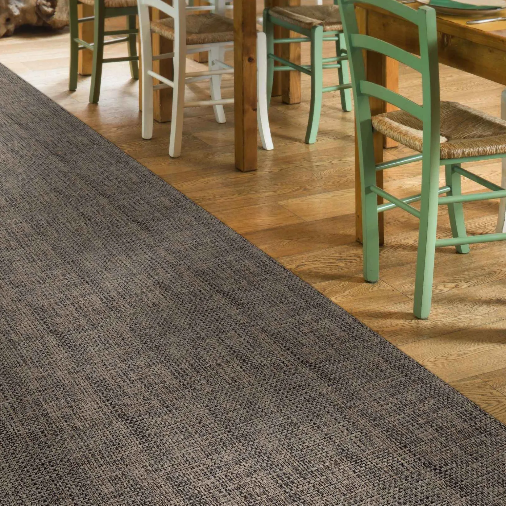 Outdoorteppich Teppichläufer Küchenläufer Rattan Tatami | 50/ 67/ 100 cm Breit