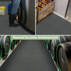 PVC Bodenbelag Vinyl Fußbodenbelag PVC Boden Vinylboden Granitoptik Grau Meterware Breite 140cm