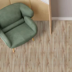 PVC Bodenbelag Vinyl Fußbodenbelag PVC Boden Vinylboden Holz Beige Meterware Breite 140cm
