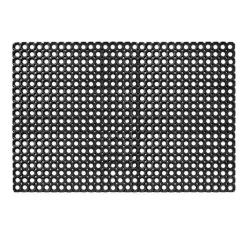Ringgummimatte Gummimatte Wabenmatte Fußabtreter Schmutzfangmatte 80x120cm Schwarz