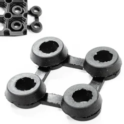 Ringgummimatten Verbinder schwarz für Ringmatten 16 und 22 mm