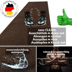 Sauberlaufmatte Schmutzfangmatte Teppichläufer Läufer Flur JUMBO Breite 100cm Meterware