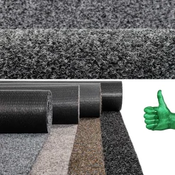 Sauberlaufmatte Schmutzfangmatte Teppichläufer Läufer Flur Innen Außen Eingang POET Breite 100cm Grau