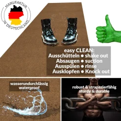 Sauberlaufmatte Schmutzfangmatte Teppichläufer Läufer Flur Innen Außen Eingang POET Breite 100cm Kokos