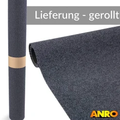 Sauberlaufmatte Teppichläufer Schmutzfangmatte Flur Läufer Teppich BOB Grau Schmutzfangläufer robust Meterware 120cm