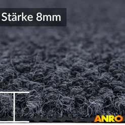 Sauberlaufmatte Teppichläufer Schmutzfangmatte Flur Läufer Teppich BOB Grau Schmutzfangläufer robust Meterware 120cm