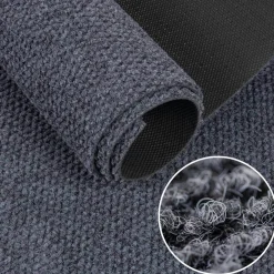 Sauberlaufmatte Teppichläufer Schmutzfangmatte Flur Läufer Teppich BOB Grau Schmutzfangläufer robust Meterware 120cm
