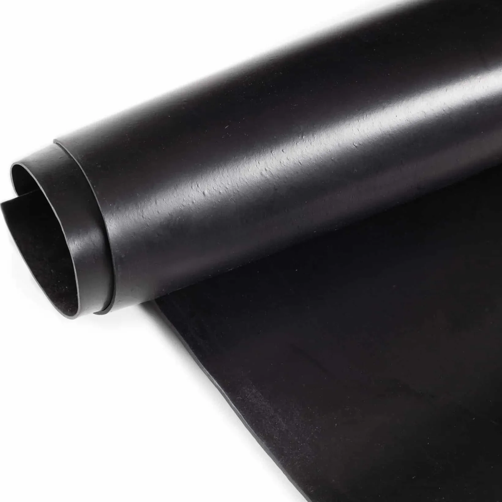 SBR Gummimatte Meterware Gummi Bodenbelag Glatt Schwarz 3mm 100cm Breite