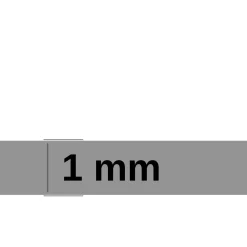 SBR Gummimatte Meterware Gummi Bodenbelag Glatt Schwarz Stärke: 1mm 100cm Breite