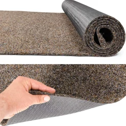 Schmutzfangmatte Teppichläufer Sauberlaufmatte Läufer Flur Innen Außen Eingang POET Breite 100cm Dunkelbraun