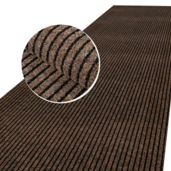 Schmutzfangmatte Teppich Meterware Fußmatte Sauberlaufmatte Flur Läufer Braun Breite 160 cm