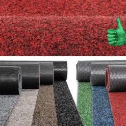 Schmutzfangteppich Rot Sauberlaufmatte Schmutzfangmatte Flur Teppich Teppichläufer Läufer Flur POET Breite 100cm