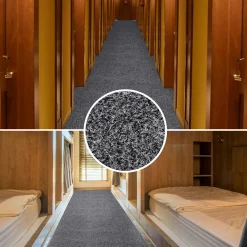 Schmutzfangteppich Sauberlaufmatte Flur Teppich Teppichläufer Läufer Flur POET Breite 160cm Grau