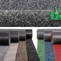 Schmutzfangteppich Sauberlaufmatte Flur Teppich Teppichläufer Läufer Flur POET Breite 160cm Grau