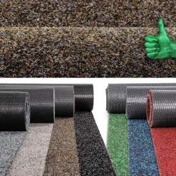 Schmutzfangteppich Sauberlaufmatte Flur Teppich Teppichläufer Läufer Flur POET Breite 80cm Braun