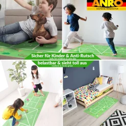 Spielmatte Hüpfspiel Teppich Läufer Hüpfspiel abwaschbar rutschfest Briefhopse 75x194cm