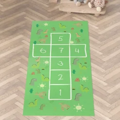 Spielmatte Hüpfspiel Teppich Läufer Hüpfspiel abwaschbar rutschfest Hinkepott 75x161cm