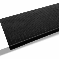 Stufenmatte Gummi mit Kantenschutz Noppenmuster PunkteTreppenstufen Trittschutz 75x25x2,5cm