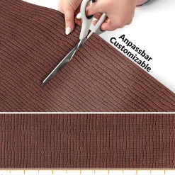 Teppichläufer Flurläufer Küchenläufer Velours Wilson Braun 65cm Breit