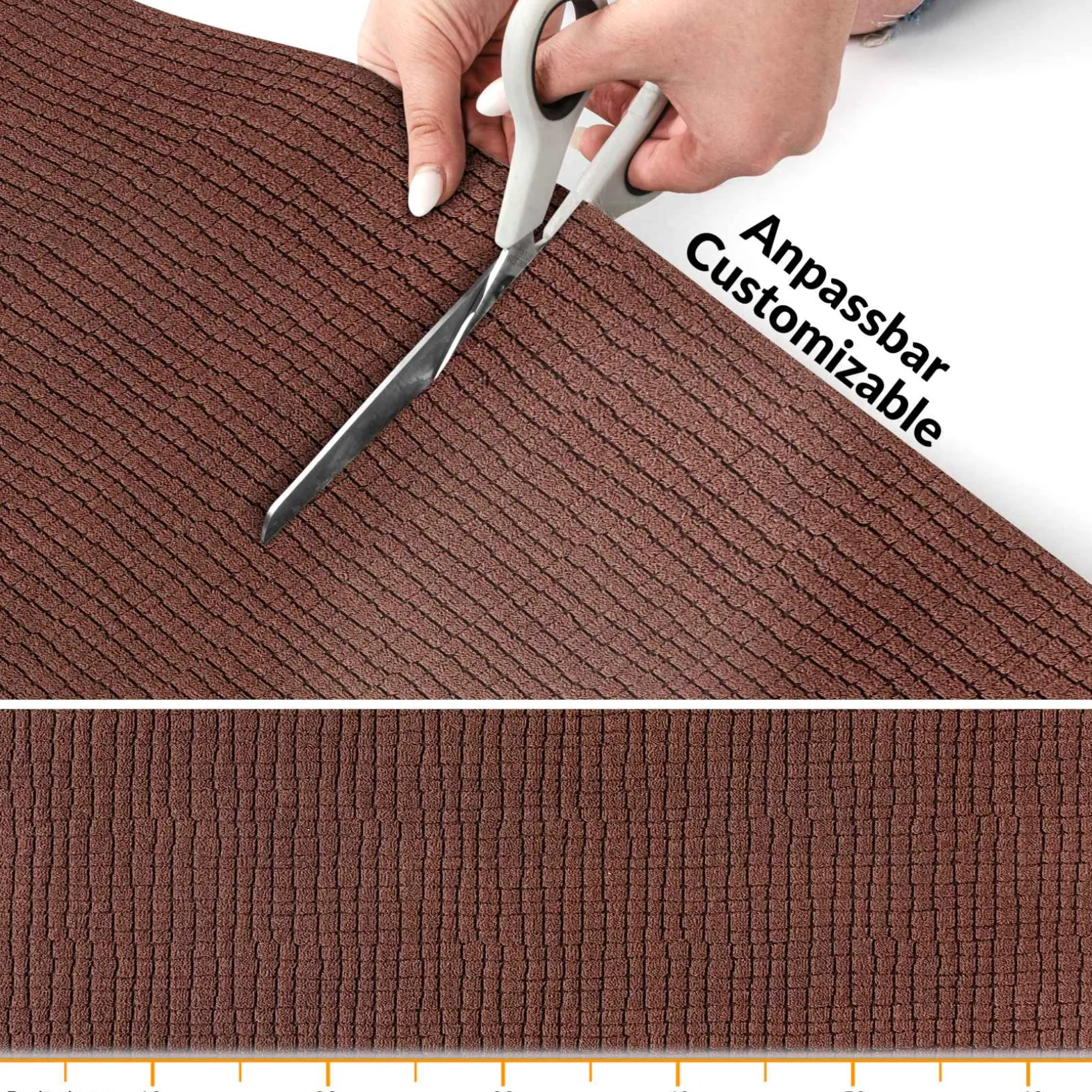 Teppichläufer Flurläufer Küchenläufer Velours Wilson Braun 65cm Breit