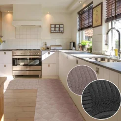 Teppichläufer Flur Läufer Küchenläufer Sauberlaufmatte Teppich Flur abwaschbar Textil Baker Breite 67cm
